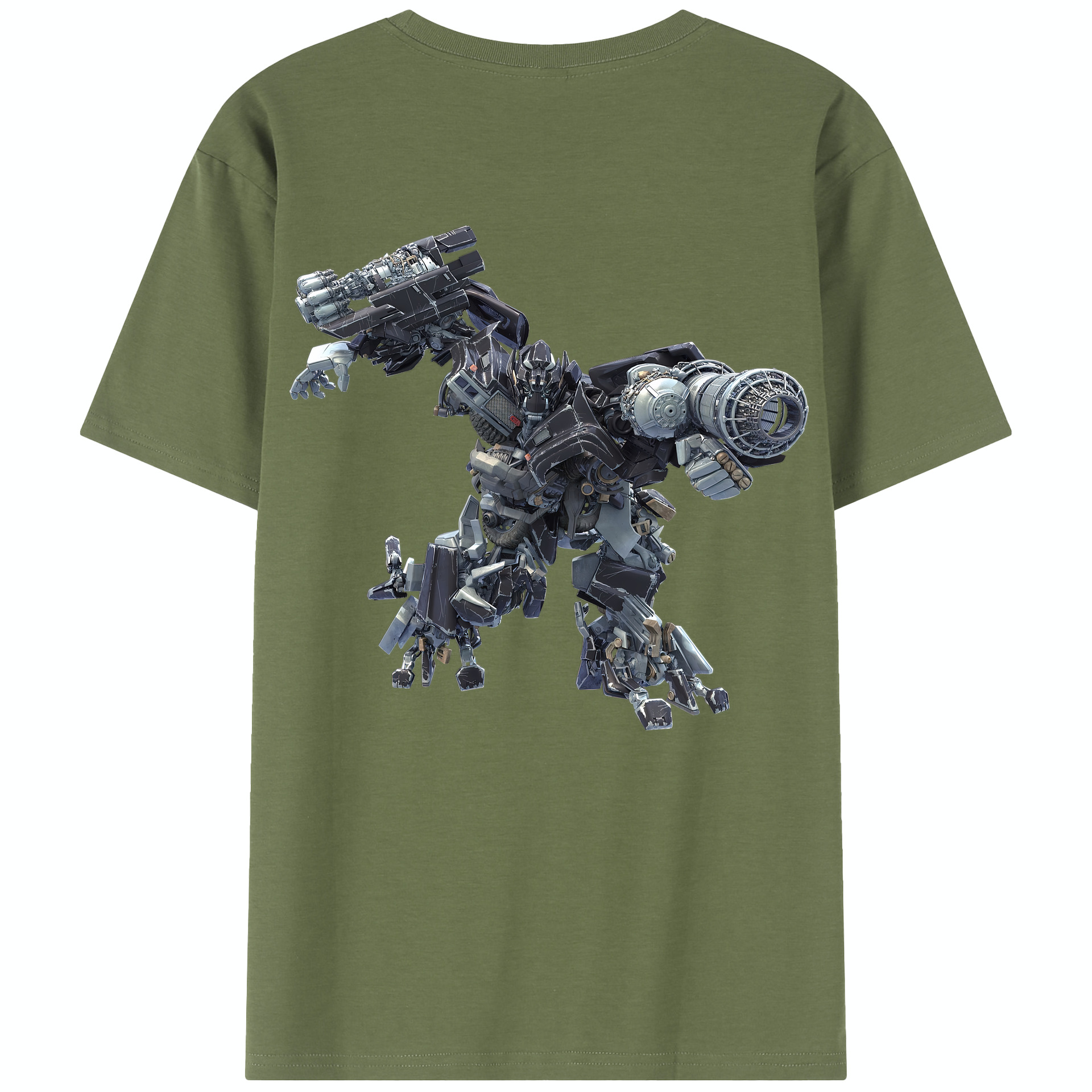 （画像用） Transformers トランスフォーマー 綿100％半袖Tシャツ（背面プリント）